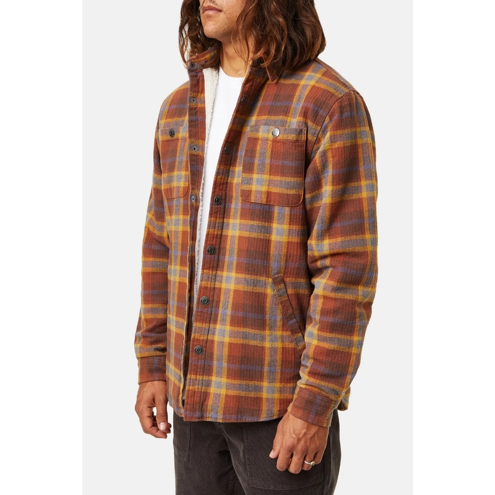 KATIN Harold Jacket in Rust Sherpa Lining Size Medium